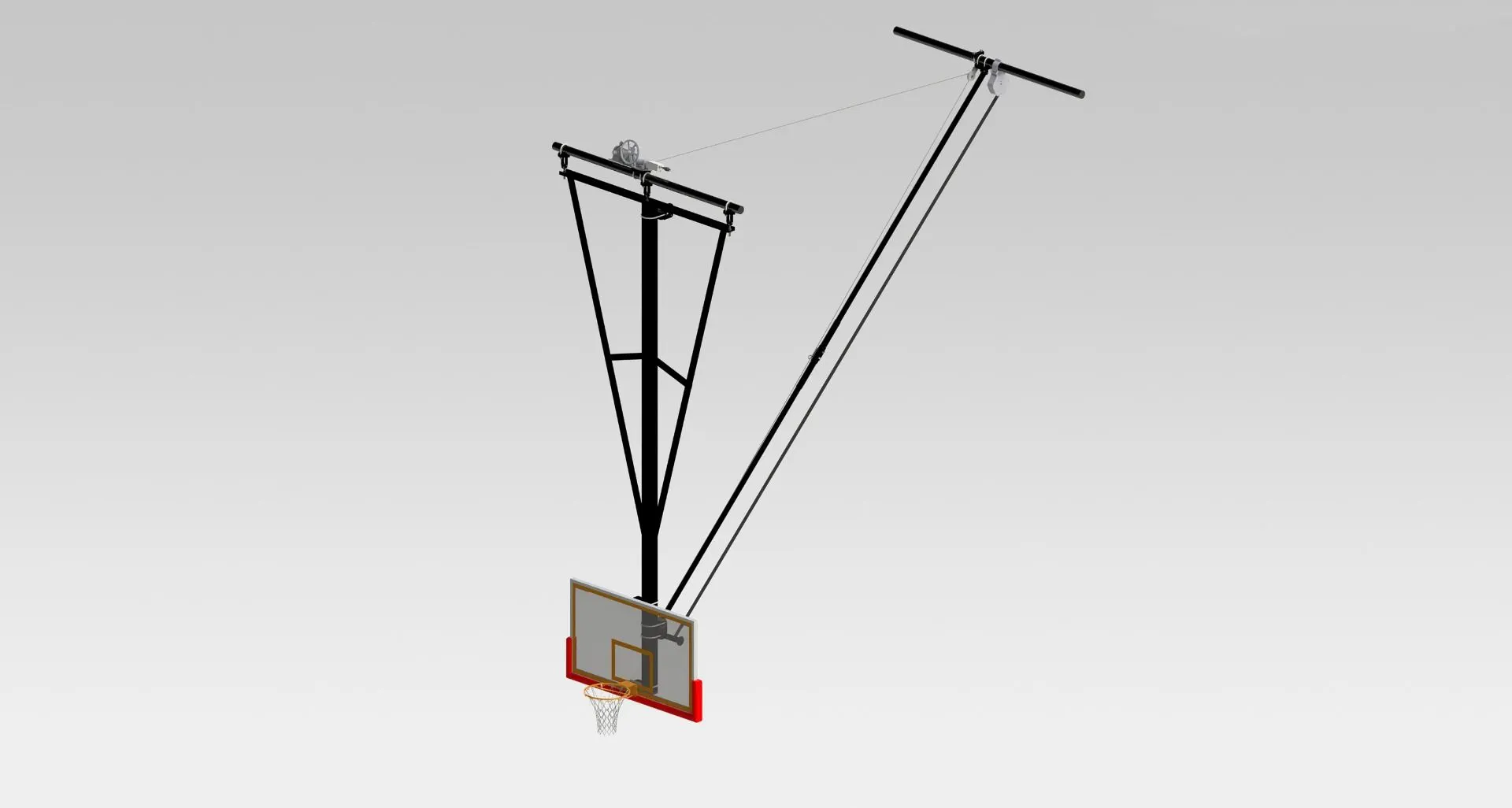 Back Fold, Rear-Braced Backstop